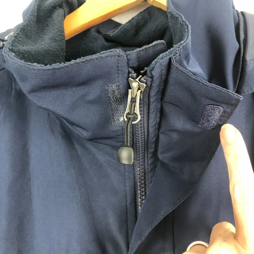 *SOLD* Eddie Bauer Men's Large Weather Edge Waterproof Blue Long Sleeve Jacket - Picture 7 of 13